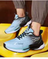 Nuevos Zapatillas Deportivas Casuales 2024 Para Hombres Y Mujeres Zapatos De Correr Planos Transpirables Tendencia Con Cordones De Malla - details 1