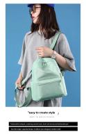 SSITO Mochila Simple informal para Mujer, mochila Escolar de Color sólido, mochila de viaje de Nailon 32*28*14cm - details 6