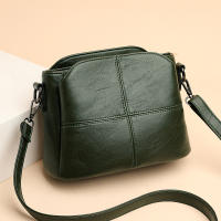 Bolso De Hombro Para Mujer Vintage En Piel Suave PU Color Sólido Cuadrado Bolsa Cruzada Para Mujer Madura Nuevo Gran Mensajero - details 7
