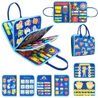 Juguete Montessori De Actividades Sensoriales Para Niños Busy Board Educativo Preescolar Fomenta Los Primeros Habilidades De Aprendizaje Y Motricidad Finas Edad Recomendada 3-6 Años - details 0