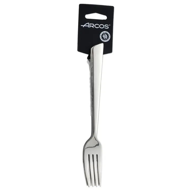ARCOS Toscana Juego de 3 Tenedores Monoblock de Acero Inoxidable de 200mm. Set de Tenedores para el Servicio en Mesa de Estilo Elegante y Clásico. Color Plata - 1