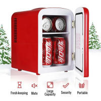 COCA COLA Mini Nevera Coca Cola 220v - 12v Capacidad 6 LATAS Color Rojo  18.8 x 26.4 x 29.5 cm - Enfría y Calienta - SpazioLuzio - details 1