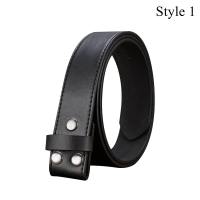 Cinturón De PU Para Hombres Y Mujeres Sin Hebilla Que Se Puede Cambiar Con Diversos Patrones Multicolor Ancho 3.8 Cm - details 0