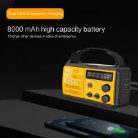 Radio Portátil Recargable Con Crank Solar AM/FM Para Supervivencia Con Batería Recargable Radio USB Linterna Y Lámpara De Lectura - details 12