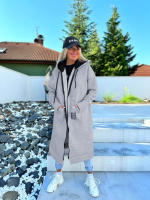 Nueva Chaqueta Larga Elegante Para Mujer 2025 Otoño Invierno Cálido Y Grueso Con Capucha Color Sólido Y Bolsillos De Terciopelo Chaqueta De Windbreaker - details 22
