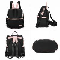 Mochila antirrobo ligera Simple para mujer, bolso de hombro impermeable de tela Oxford，Mochila Pequeña Para Mujer Bolsa De Hombro De Viaje Mini Rucksack Casual - details 3