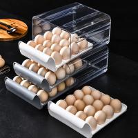 Organizador De Nevera De Dos Niveles Para Huevo Caja De Almacenamiento De Huevos Tipo Cajón Organizador De Cocina Para Nevera - details 1
