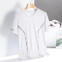 Camiseta De Hombre Para Verano En Seda De Hielo Con Manga Corta Secado Rápido Malla Deporte Fitness Top Casual Transpirable Ligera Y Moisture Wicking - details 16