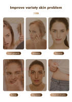 Hello Face Derma Roller G5 Bio Microneedling Con Terapia De Luz Roja Y Azul Y EMS Máquina Facial Para Regeneración De Cabello Y Barba - details 8