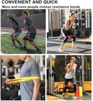 Set De 5 Bandas De Resistencia TPE Para Fitness Ejercitación De Fortalecimiento De La Mujer Y Hombre Equipo De Gimnasio Elástico Portátil Pilates Yoga - details 2