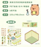 2pcs Pegatinas 3D De Escena Miniatura Cartoon Para Niños Stickers De Paisaje De Casa Para Manualidades Y Regalo Creativo - details 2