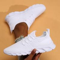 Zapatos Deportivos Casuales Para Mujer Zapatillas Ligeros Blancas Y Negras Transpirables De Malla Adecuados Para Correr Y Jugar Tenis Outdoor - details 24