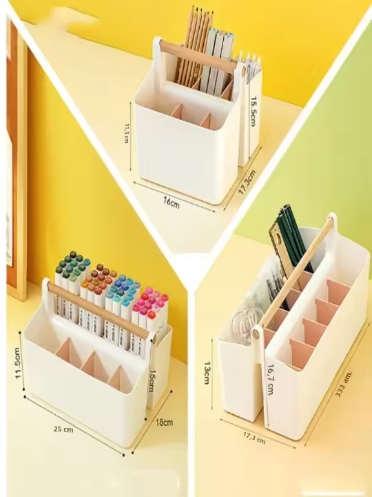 Caja De Almacenamiento Portátil Grande De Plástico Con Divisores Ajustables Y Manijas Para Suministros De Arte Manualidades Y Artículos De La Familia - 1