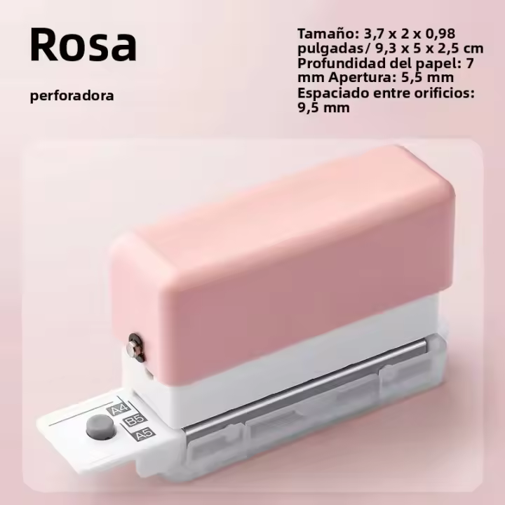 Nueva Machacador De Agujeros 6 Huecos Para Papel A4 A5 B5 Hojas Sueltas Herramienta De Encuadernación Y Oficina Suministros Escolares - 1