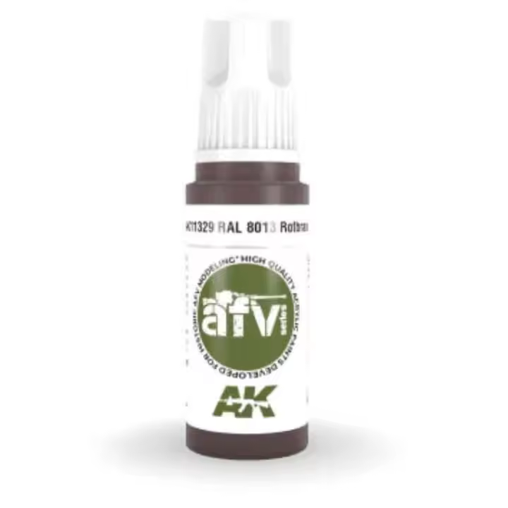 RAL 8013 Rotbraun - AFV AK-11329 | Marrón Rojizo 17ml | Colores Acrilicos AK Interactive - 1