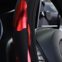 Cubierta De Volante De Cuero PU Brillante Accesorios Dinámicos Para Coche Adecuada Para 14.5-15 Pulgadas Sin Anillo Interior - details 9