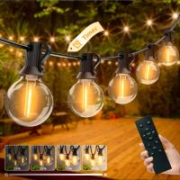 Woolmug 23M Guirnaldas Luces Exterior, Cadena de luz con 30+3 G40 Bombillas, IP44 Impermeable Dimmable Guirnalda Luminosas de Exterior y Interior para Jardín, Patio, Terraza, Pergolas, Boda Fiesta - details 5