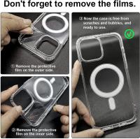 Funda Magnética Oficial Para iPhone Compatible Con Magsafe Translúcida Con Carga Inalámbrica Y Cubierta De Acrílico Compatible Con Modelos 11 12 13 14 15 16 pro Max plus - details 0