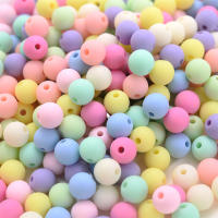 Tamaños Mixtos De 6/8/10/12/14mm De Bolas De Acrílico Mate Para Joyería DIY Hechas a Mano Con Espaciadores Macaroon Para Pulseras Collares Y Aretes - details 4