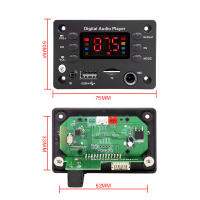 Tarjeta Decodificadora Bluetooth 5.0 Para MP3 WMA WAV APE En Coche Con Micrófono USB TF FM Radio Speaker DC 5V 12V Hands-free - details 5