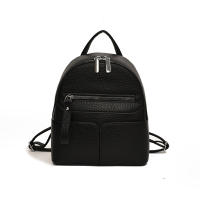 Mochila urbana sencilla de PU a juego para uso diario, mochila para mujer - details 0
