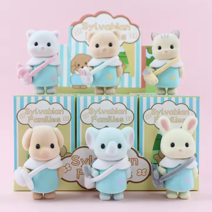 Set De 6 Figuras De Poodle Kawaii Para Juego De Rol Sylvanian Muñecas Infantiles Decoración De Escritorio Regalo De Cumpleaños Unisex - 1