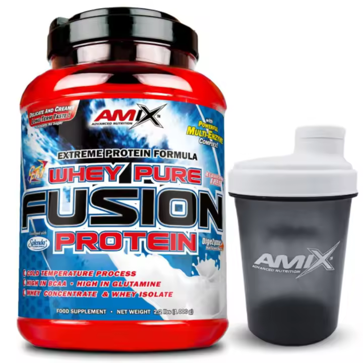Proteína Whey Fusion Amix Nutrition 1 Kg - Sabor Melón-yogur - Alta Calidad + SHAKER REGALO - 1