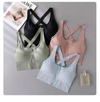 Sujetador Deportivo Para Mujer Talla Grande Con Cierre De Cremallera Estilo Explosivo Ajuste En La Espalda Protección Contra Golpes Malla Transpirable Para Yoga Y Fitness - details 12