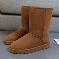 Botas De Nieve Versátiles Y Cálidas Para Mujer Color Sólido Mediano Non-slip Suela De Goma Cómodas Y Duraderas Para Invierno - details 4