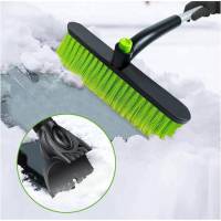 Pala de nieve telescópica para automóviles Pala quitanieves 2 en 1 Cepillo raspador de hielo Cepillo de nieve T desmontable Pala de nieve montada en vehículo - details 2