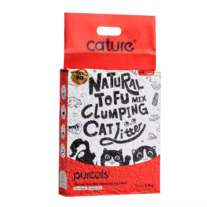 Arena para Gatos CATURE 7L Tofu Ecológico Vegetal Libre de Polvo - 1