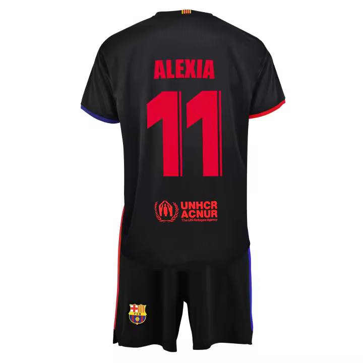 Conjunto Fútbol FC Barcelona Segunda Equipación Niña Aitana y Alexia Réplica Oficial Temporada 24/25 - 1