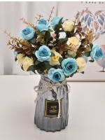 Bouquet De Flores Artificiales Rosa Para Bodas Decoración De Casa Y Fiestas 1 Rama Accesorios De Boda Sin Marca Origien China - details 10