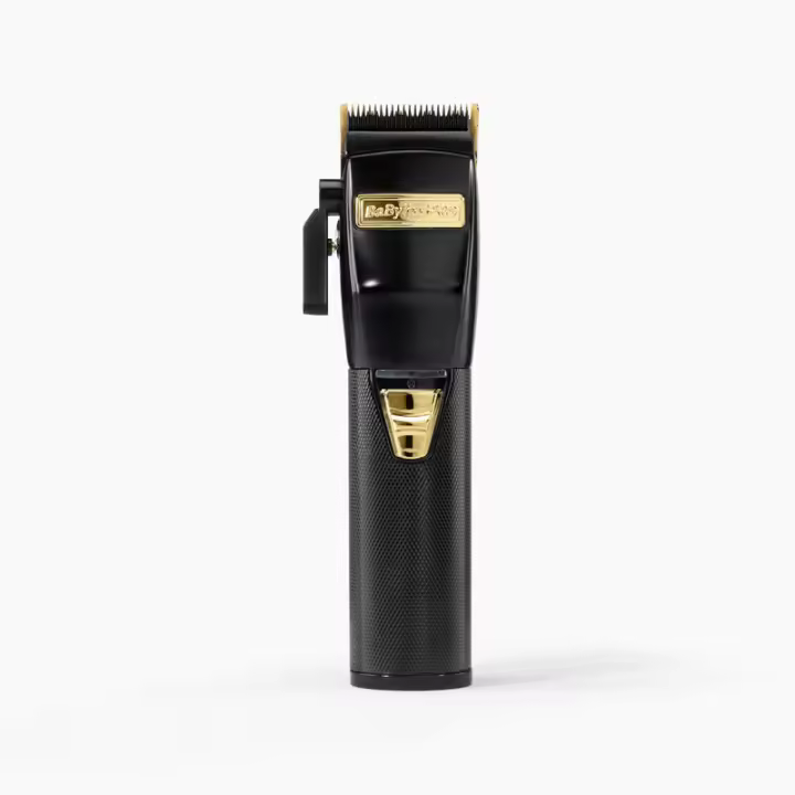 BabyLiss Pro Máquina BlackFX Clipper - Máquina de Corte Inalámbrica - Color Negro y Dorado - FX8700BKE - Cortapelos Profesional - Cuchillas Ajustables DLC de Titanio Fade de 45mm - 1