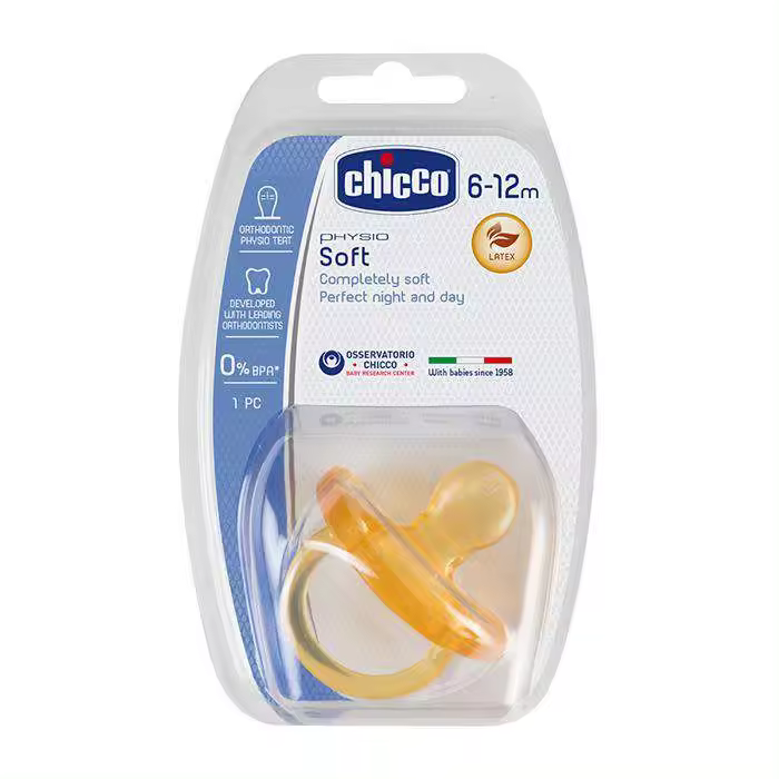 Chicco Chupete Todogoma Physio Soft 6-12M 1 Unidad - 1