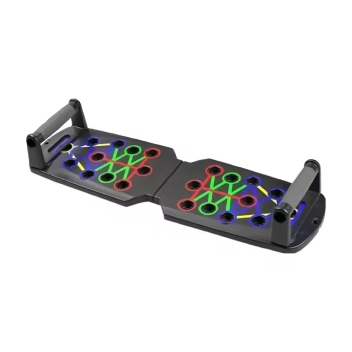 Tablero De Empuje Multifuncional Portátil Para Entrenamiento De Musculación Y Fitness Set De Ejercicios De Casa Barra De Empuje Plegable Con Resistencia - 1