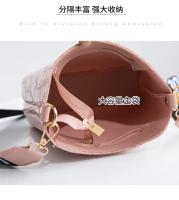 Nueva Moda Bolso Cruzado De Cocodrilo Con Correa De Cinta Impresa Gran Capacidad Para Mujer Bolsa De Hombro Estilo Bucket - details 15