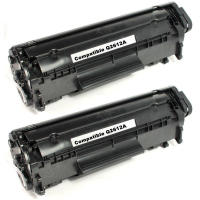 HP Compatibles Q2612A Cartuchos de Tóner Láser para HP LaserJet- Negro - details 0