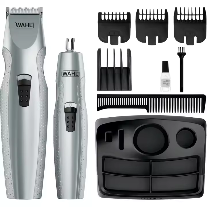 CORTABARBAS + RECORTADORA DE NARIZ Y OREJAS MUSTACHE&BEARD | WAHL 5606-308 - 1