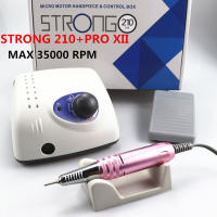 Taladro De Uñas Eléctrico 65W 35000 Rpm Máquina De Pulido Y Fichas De Uñas Strong 210 pro XII Con Corte De 35mm Para Manicura - details 9
