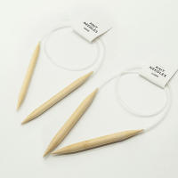 Juego De Agujas De Tejer Circulares De Madera 10mm/12mm Con Tubo De Plástico Herramientas De Tela Para Adultos Unisex - details 1