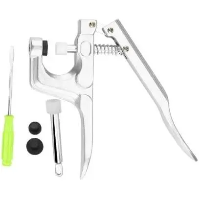 Alicates a presión de botón, alicates a presión de botón de ropa de metal, herramienta de alicates de mano, para no Coser El botón Snap Fastener Press Attacher Punch, Home Professiona - 1