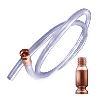 Sifón De Cobre Rojo Para Recarga De Combustible Y Agua Con Conector Flexible Y Autoprime Seguro Para Transporte De Gasolina Y Agua - details 0