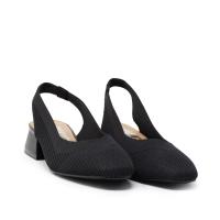 D'ANGELA DXF28113NEGR Zapatos casual mujer 35635 25V SALON DESTALONADO TEXTIL NEGRO - details 0