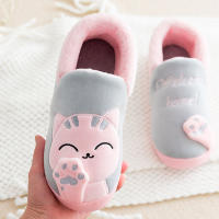 Zapatillas De Invierno Para Mujer Con Dibujos De Gato No Escolapadas Calientes Para El Interior De La Casa Zapatos De Piso - details 17