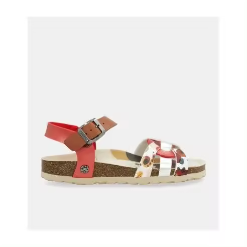 Anekke Alma Sandalias Cuña Baja Mujer - Referencia 40371-692 Rojo - Suela de Bio - Cierre Hebilla - Nueva Colección Primavera/Verano 25 - - 1
