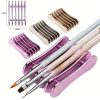 Soporte Para Pinceles De Uñas De 5 Compartimentos Organizador De Herramientas De Manicura Para Pinceles De Gel UV Y Pintura De Uñas - details 0
