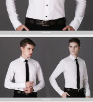 Camisa Negra Para Hombre 2024 Cuello Cuadrado Camisa De Negocios Casual Cómoda Y Transpirable Ajustada Con Mangas Largas Y Estilo Clásico - details 9