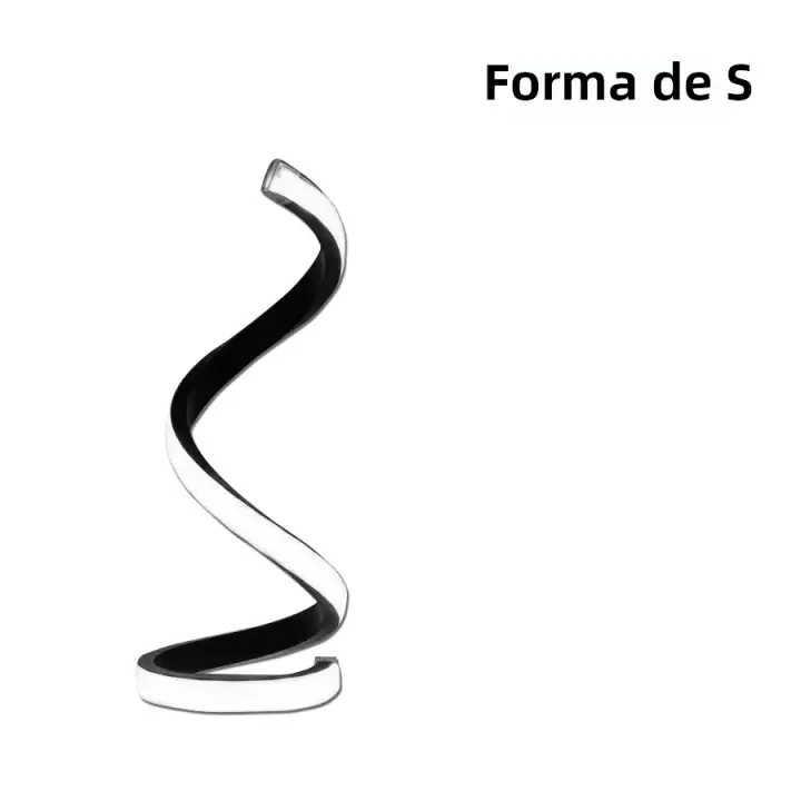 Lámpara De Mesa LED Moderna Creativa Y Con Control Remoto Luz De Escorio Tridimensional 3 Colores Ajustable Para Decoración De Dormitorio Sala De Estar Oficina Luz De Noche - 1