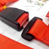 Almohadilla De Asiento Universal De Competición 4 Puntos Con Cinturón De Seguridad De 2 Pulgadas Y Hebilla De Solado Rápido En Negro Rojo Y Azul Para Asientos De Banqueta - details 1
